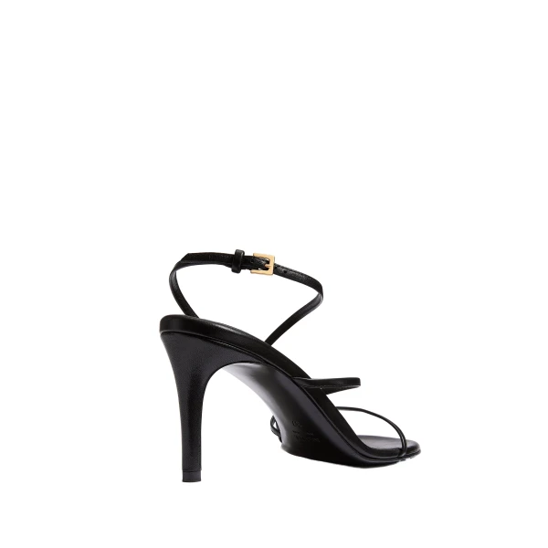 Loop Sandal in Black Leather - Image 3