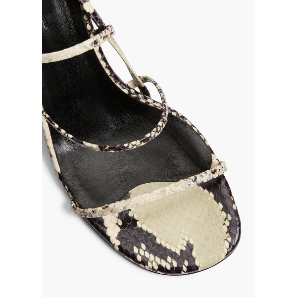 Loop Sandal in Python-Embossed Leather - Image 4