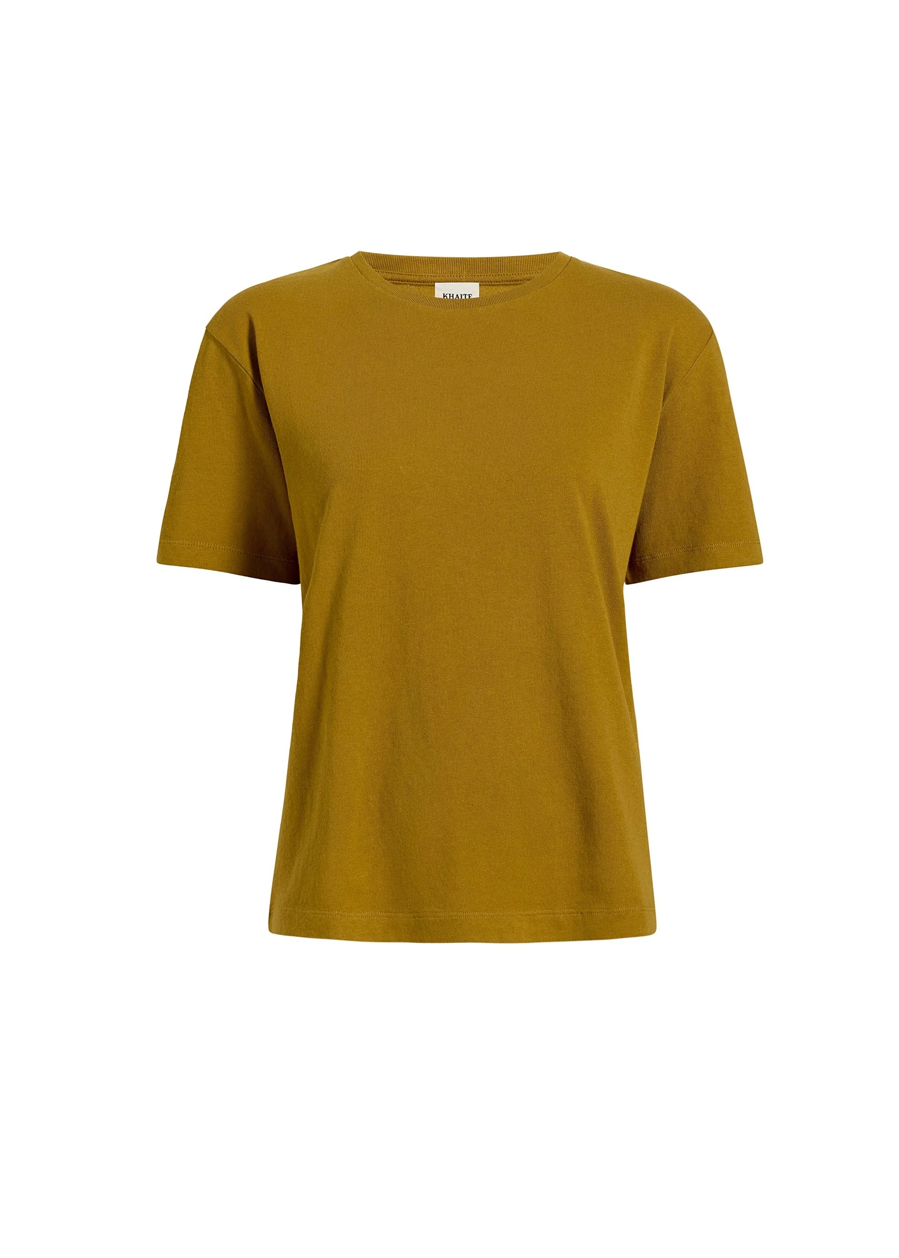 Khaite Mae T-Shirt in Dijon | Tops | Luxury Shoes Khaite Mae T-Shirt in Dijon | Tops | Luxury Shoes