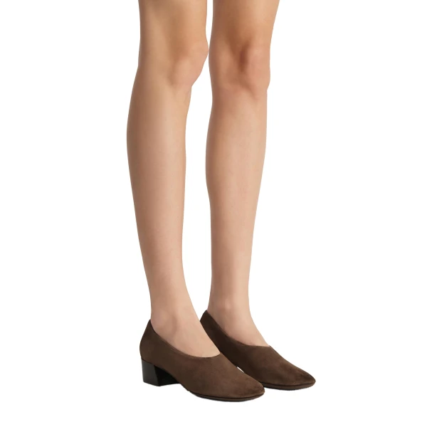 Marcy Pump in Ebano Suede - Image 3