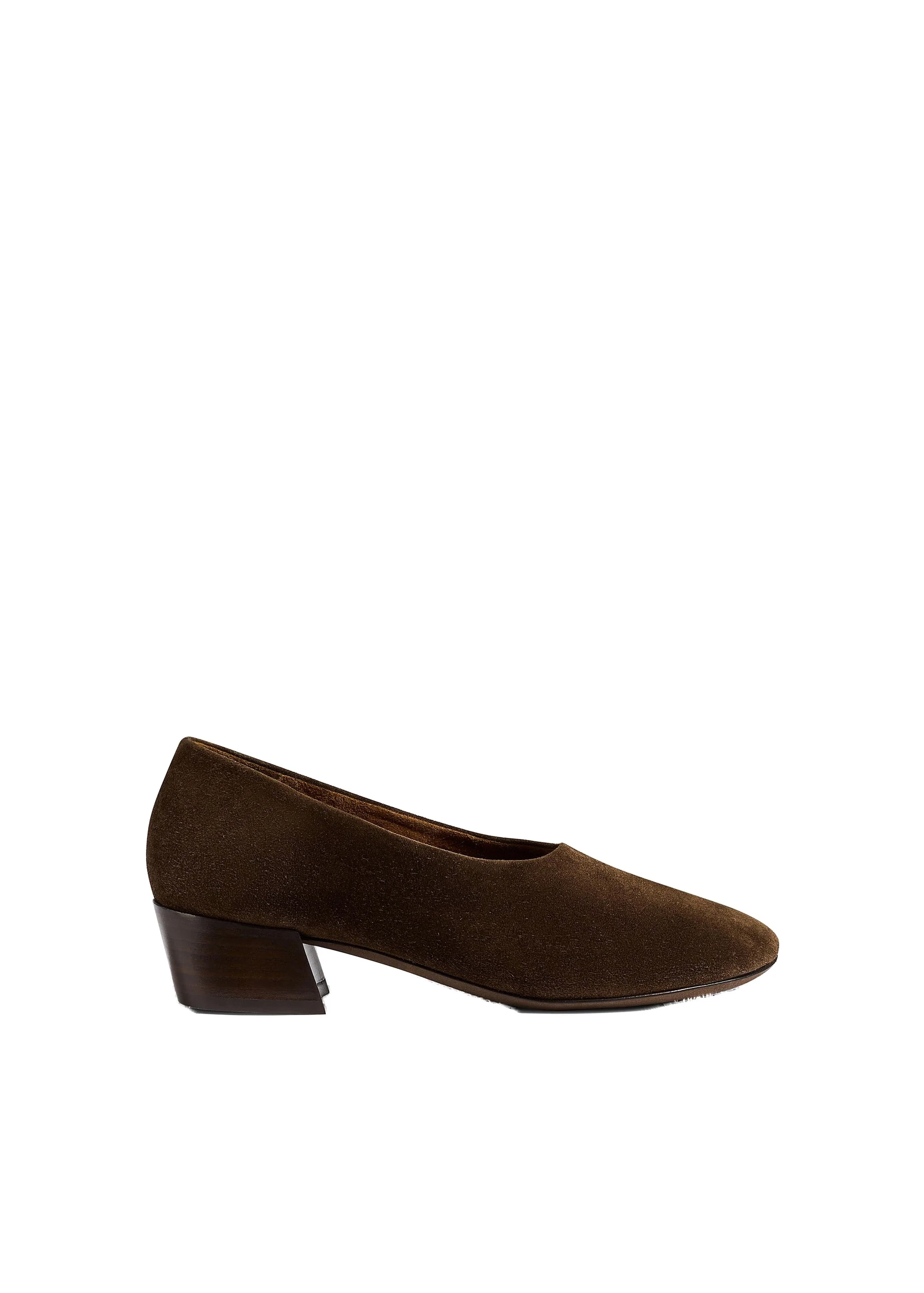 Khaite Marcy Pump in Ebano Suede | Buy Shoes at Luxury Shoes Khaite Marcy Pump in Ebano Suede