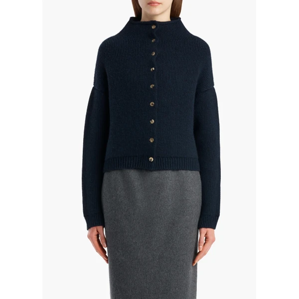 Marjorie Cardigan in Deep Navy - Image 3