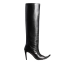 Khaite Marlene Knee-High Boot in Black Leather