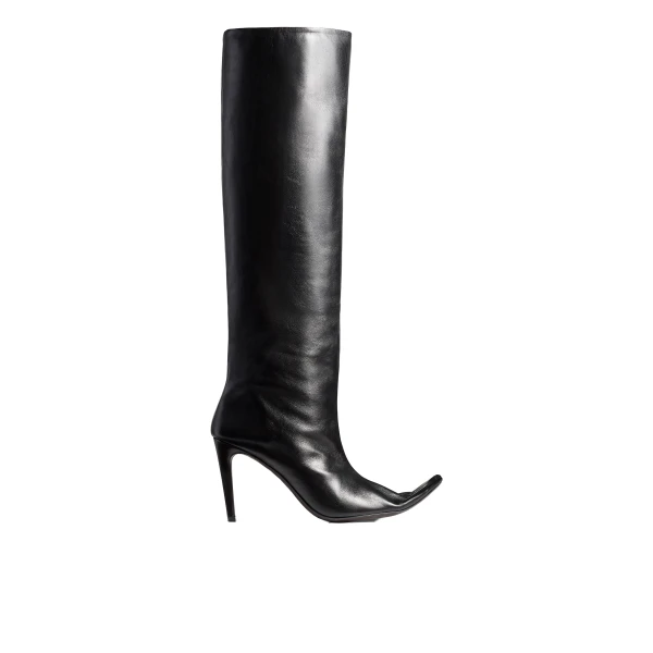 Marlene Knee-High Boot in Black Leather
