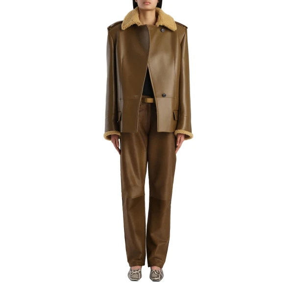 Marlot Coat in Dark Olive - Image 2