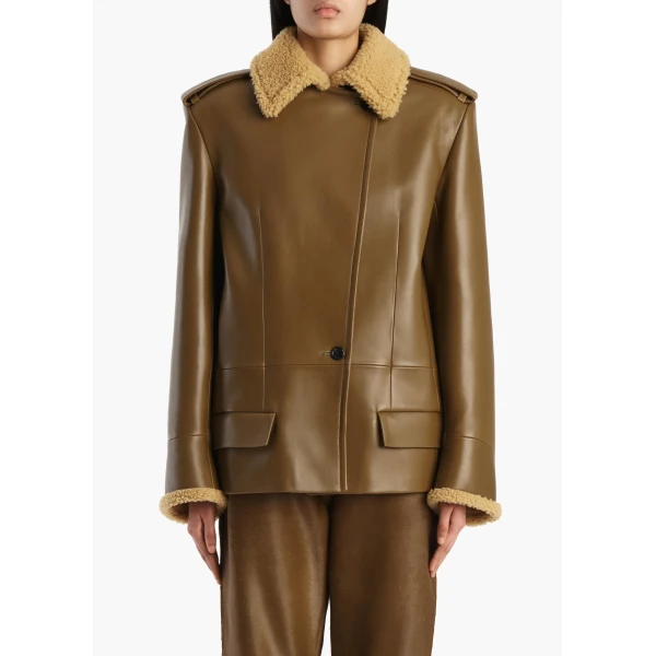 Marlot Coat in Dark Olive - Image 3