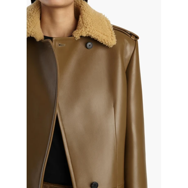 Marlot Coat in Dark Olive - Image 5