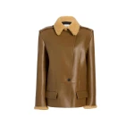 Khaite Marlot Coat in Dark Olive | Coats | Luxury Shoes 