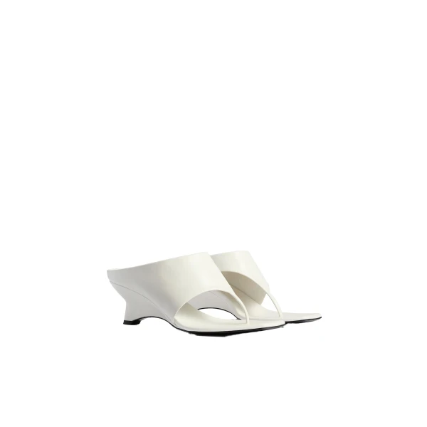Marlow Mule in Chalk Glazed Leather - Image 2