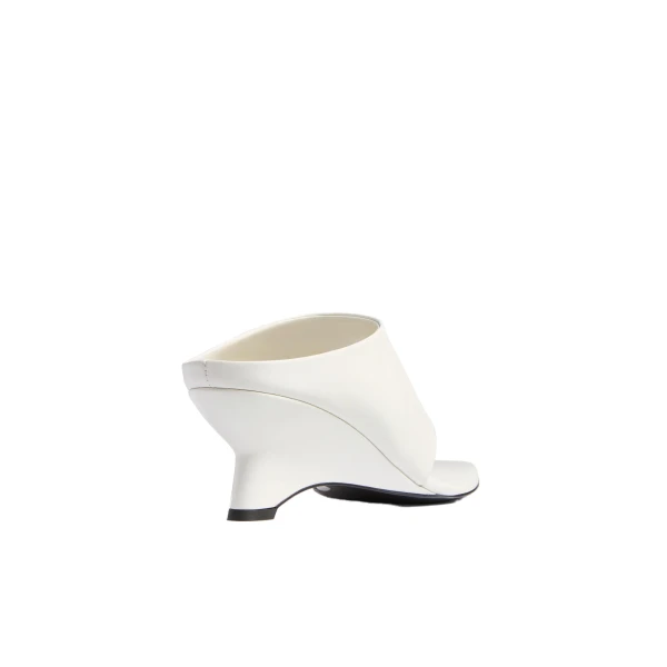 Marlow Mule in Chalk Glazed Leather - Image 4