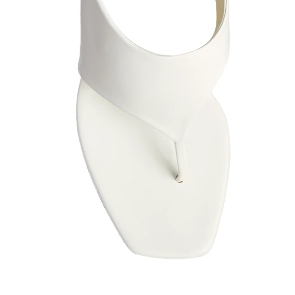 Marlow Mule in Chalk Glazed Leather - Image 5
