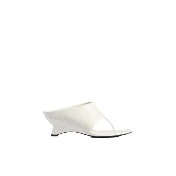 Marlow Mule in Chalk Glazed Leather