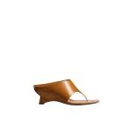 Khaite Marlow Mule in Cuoio Glazed Leather