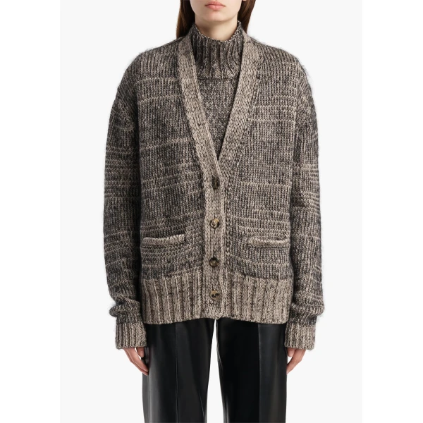 Maura Cardigan in Sepia and Black Multi - Image 3