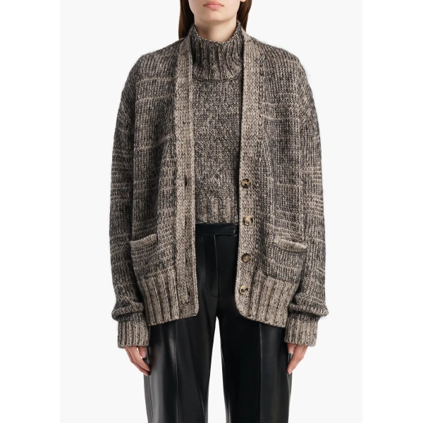 Maura Cardigan in Sepia and Black Multi - Image 4