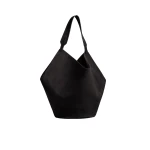Khaite Medium Lotus Tote in Black Suede