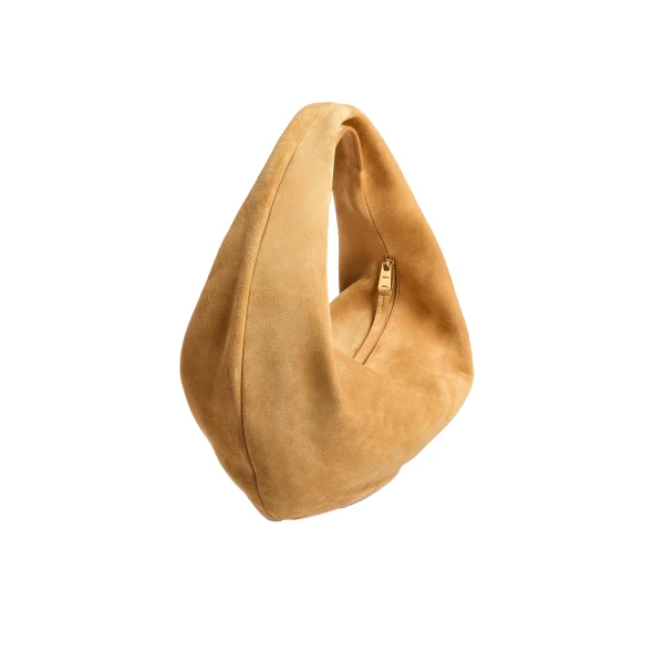 Medium Olivia Hobo in Goldenrod Suede - Image 2