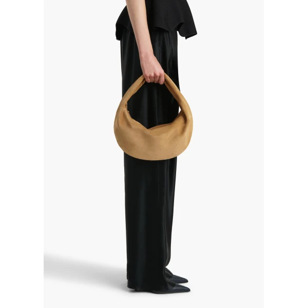 Medium Olivia Hobo in Goldenrod Suede - Image 3