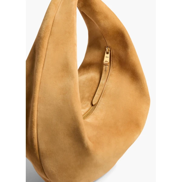 Medium Olivia Hobo in Goldenrod Suede - Image 4
