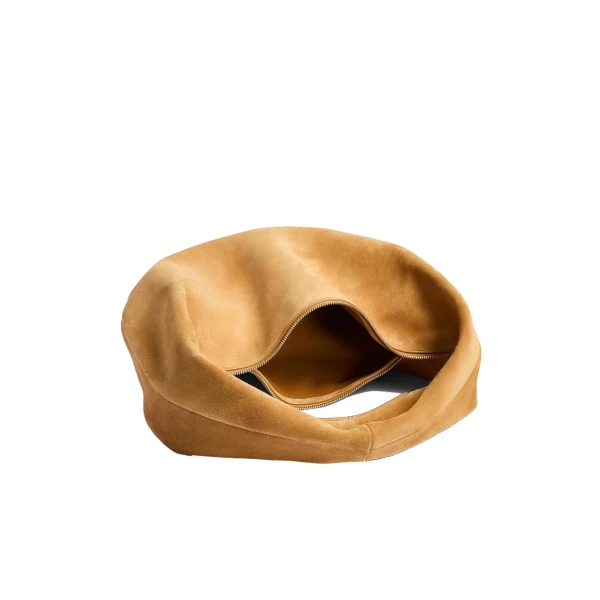 Medium Olivia Hobo in Goldenrod Suede - Image 5