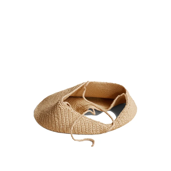 Medium Olivia Hobo in Natural Raffia - Image 3