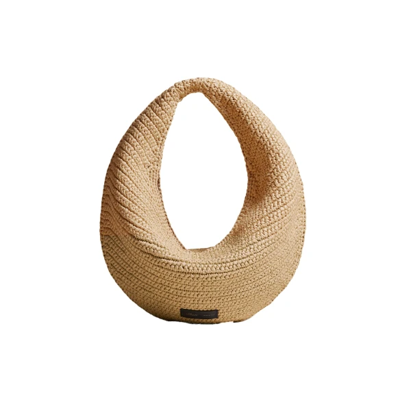 Medium Olivia Hobo in Natural Raffia