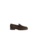Khaite Miles Loafer in Ebano Suede