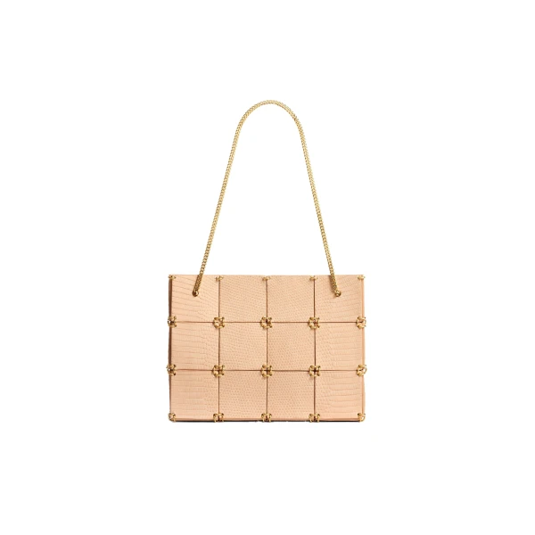Khaite Mini Emma Bag in Desert Sand Lizard