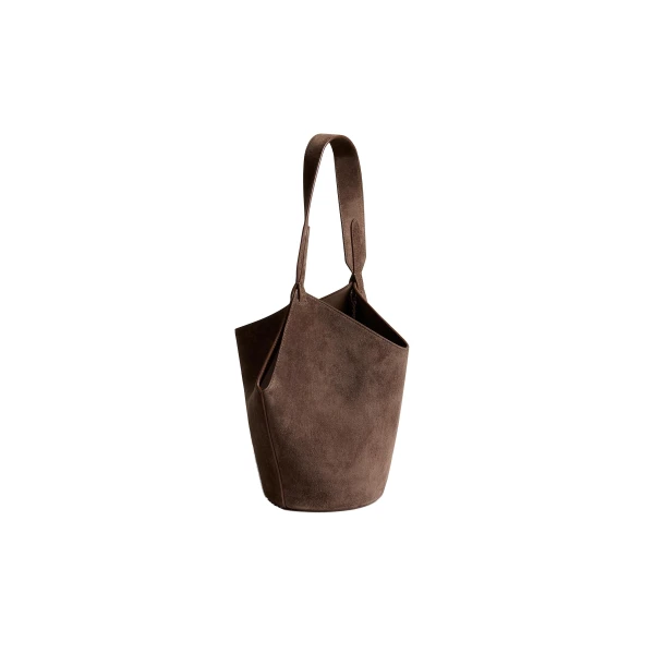 Mini Lotus Tote in Cedar Suede - Image 2