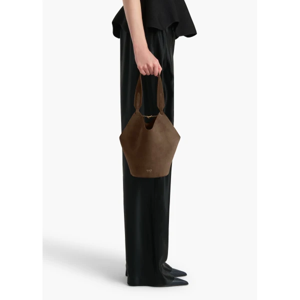 Mini Lotus Tote in Cedar Suede - Image 3