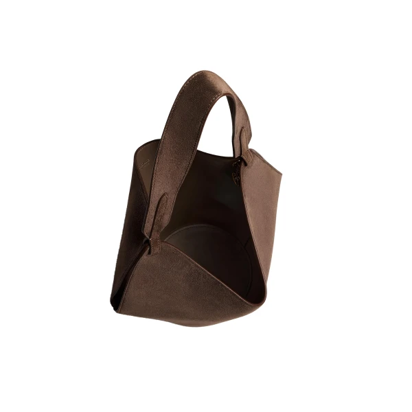 Mini Lotus Tote in Cedar Suede - Image 5