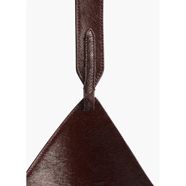 Mini Lotus Tote in Rouge Noir Suede and Haircalf - Image 4