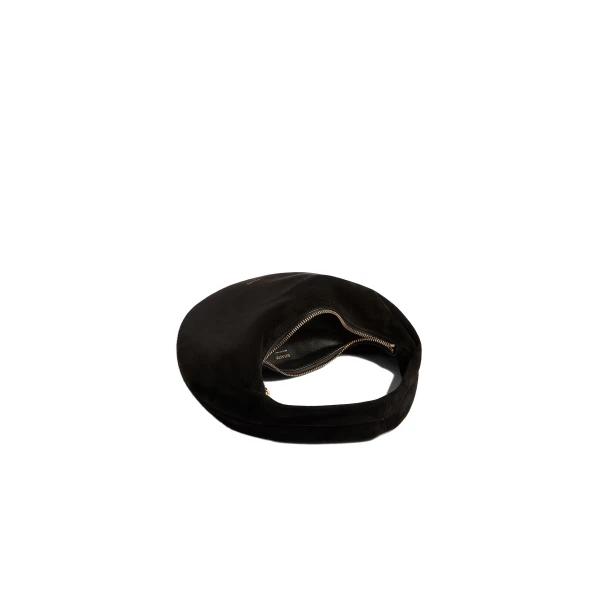 Mini Olivia Hobo in Black Suede - Image 5