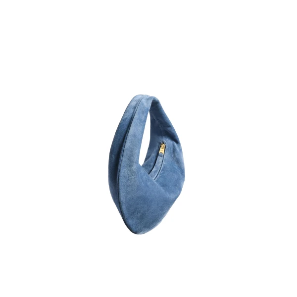 Mini Olivia Hobo in Cloud Iris Suede - Image 2