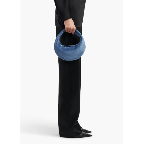Mini Olivia Hobo in Cloud Iris Suede - Image 3