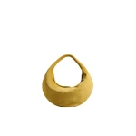 Khaite Mini Olivia Hobo in Golden Olive Suede