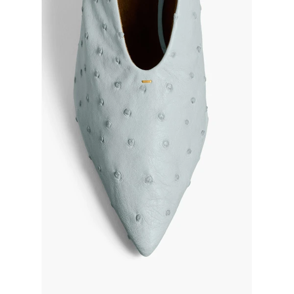 Miriam Low Pump in Frost Ostrich - Image 5