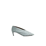Khaite Miriam Low Pump in Frost Ostrich