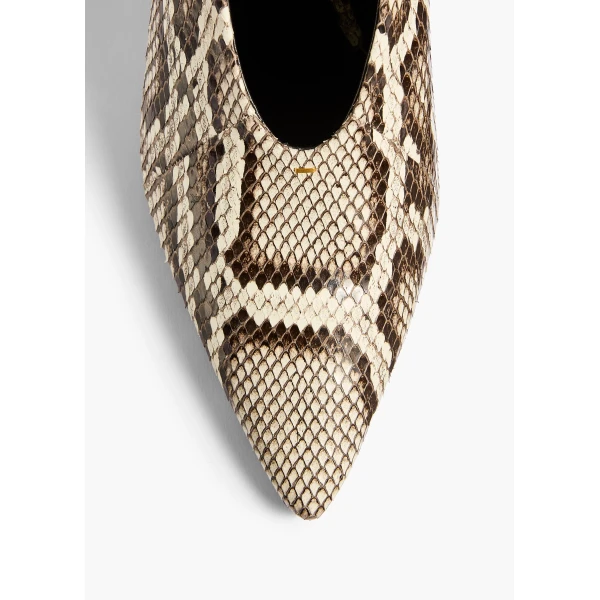 Miriam Low Pump in Natural Python - Image 5