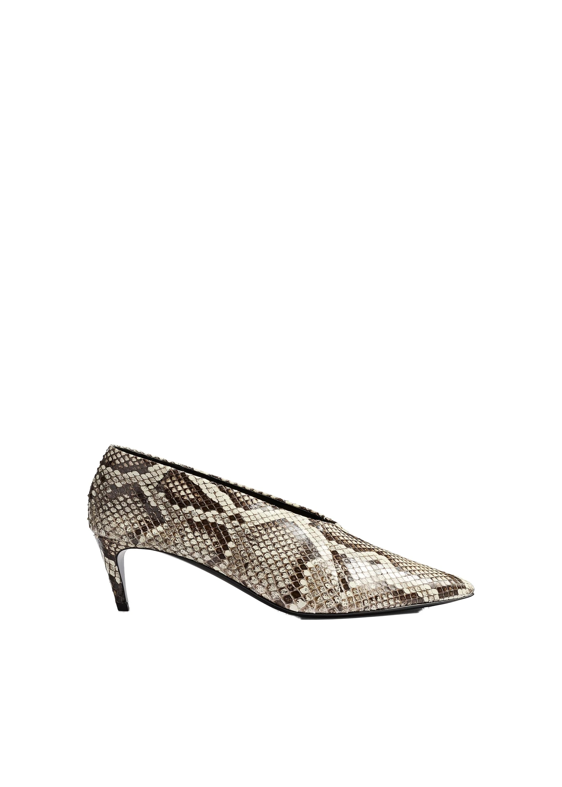 Khaite Miriam Low Pump in Natural Python | Buy Shoes at Luxury Shoes Khaite Miriam Low Pump in Natural Python