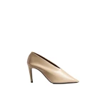 Khaite Miriam Pump in Nude Glazed Leather