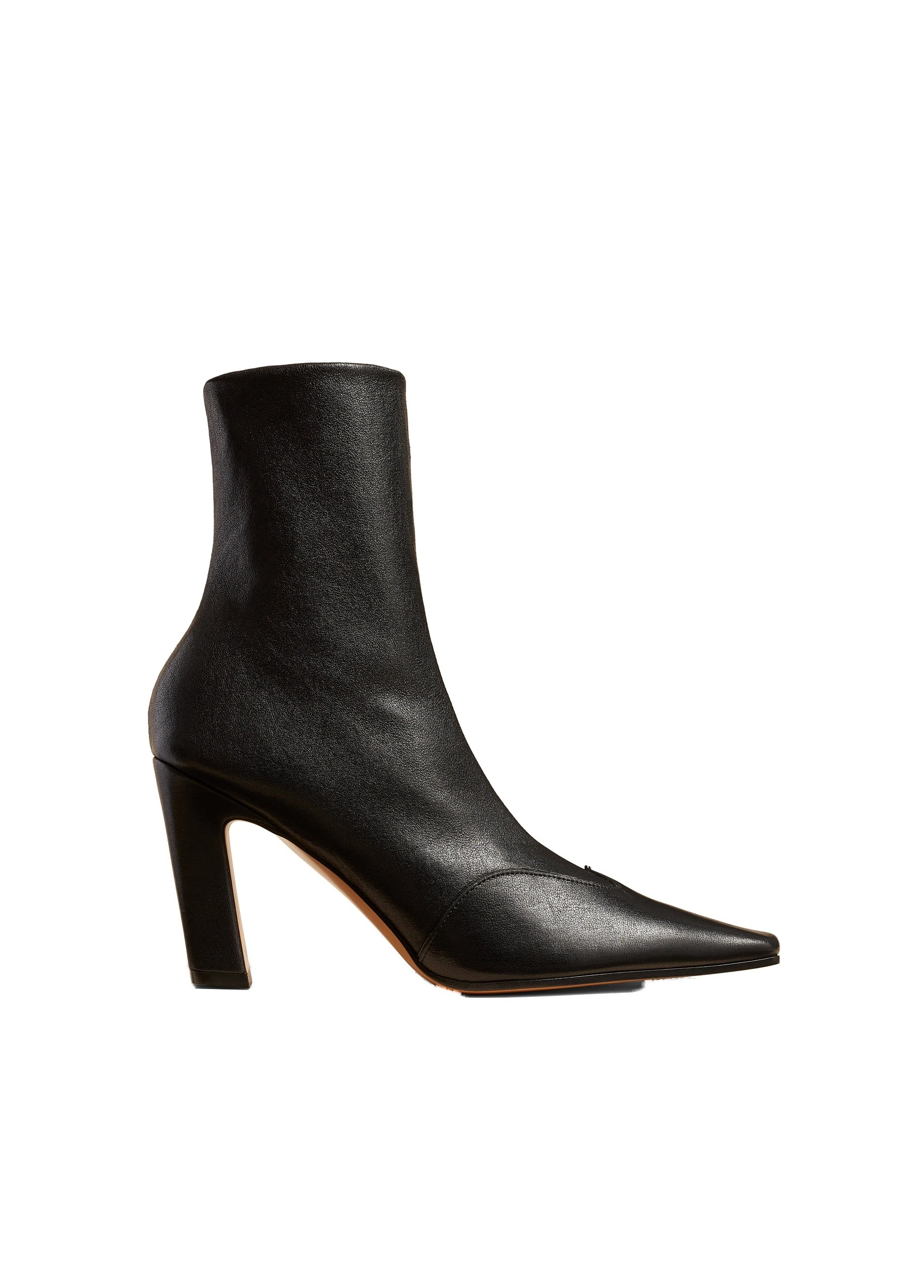 Khaite Nevada Stretch High Boot in Black Nappa Leather | Buy Shoes at Luxury Shoes Khaite Nevada Stretch High Boot in Black Nappa Leather