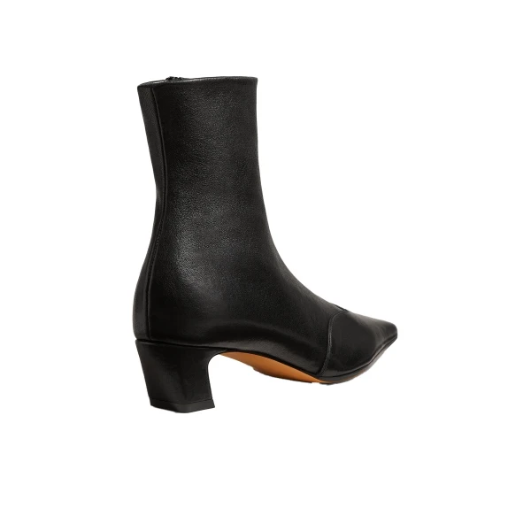 Nevada Stretch Low Boot in Black Nappa Leather - Image 3