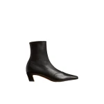 Khaite Nevada Stretch Low Boot in Black Nappa Leather