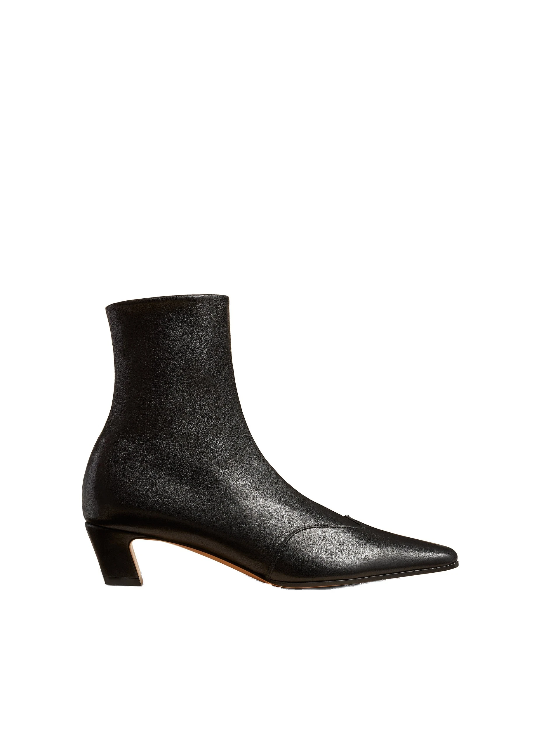 Khaite Nevada Stretch Low Boot in Black Nappa Leather | Buy Shoes at Luxury Shoes Khaite Nevada Stretch Low Boot in Black Nappa Leather