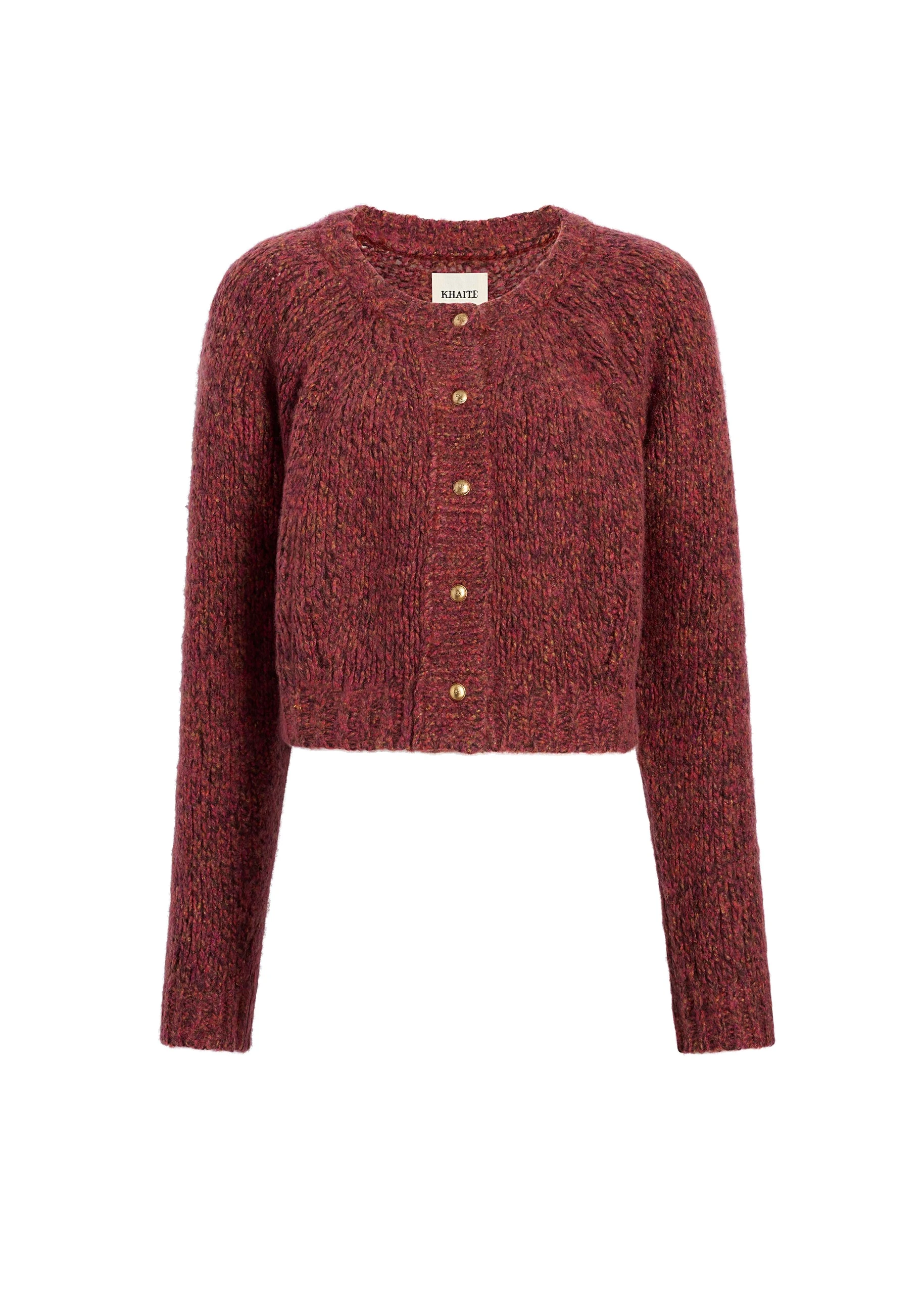 Khaite Niels Cardigan in Cherry | Knitwear | Luxury Shoes Khaite Niels Cardigan in Cherry | Knitwear | Luxury Shoes