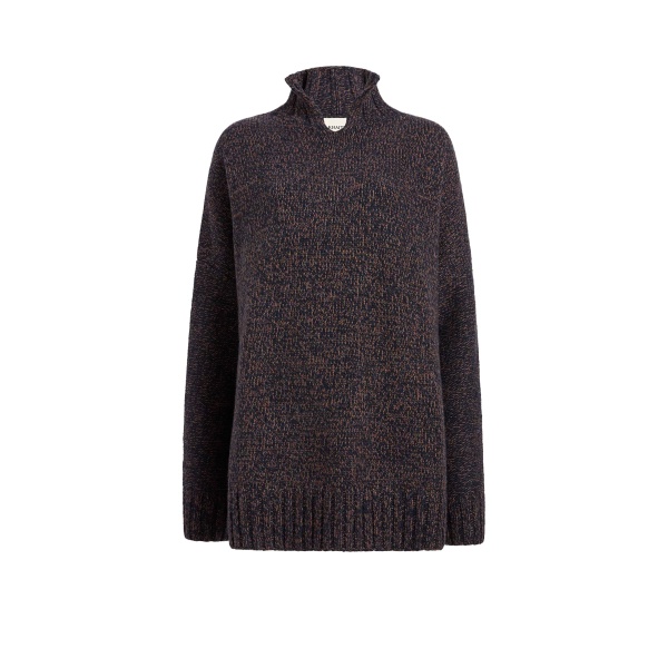 Khaite Novis Sweater in Dark Multi | Knitwear | Luxury Shoes 
