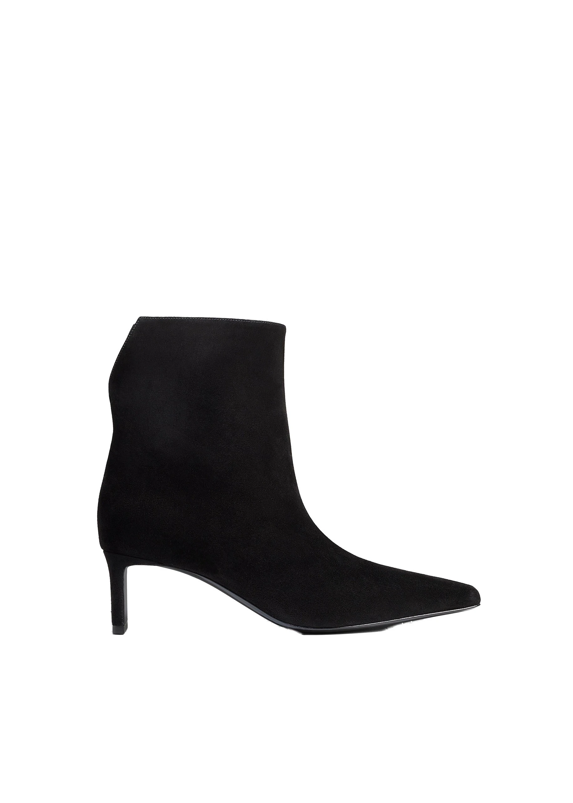 Khaite Ona Ankle Boot in Black Suede | Buy Shoes at Luxury Shoes Khaite Ona Ankle Boot in Black Suede
