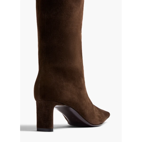 Ona Knee-High Boot in Ebano Suede - Image 3