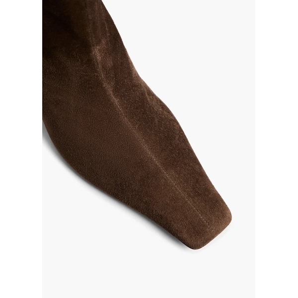 Ona Knee-High Boot in Ebano Suede - Image 4